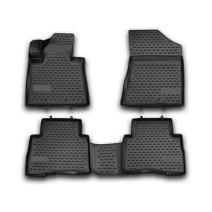 Kia Sorento Floor Mats - Omac - Rubber TPE - Black - '14-'15